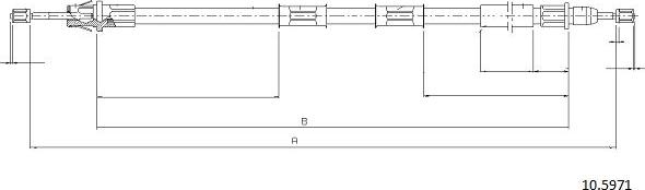 Cabor 10.5971 - Cavo comando, Freno stazionamento autozon.pro