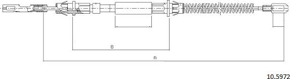Cabor 10.5972 - Cavo comando, Freno stazionamento autozon.pro