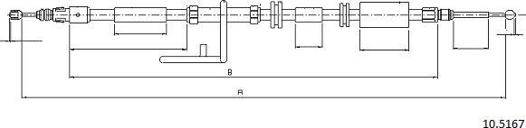 Cabor 10.5167 - Cavo comando, Freno stazionamento autozon.pro