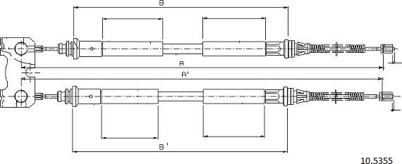 Cabor 10.5355 - Cavo comando, Freno stazionamento autozon.pro