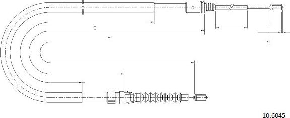 Cabor 10.6045 - Cavo comando, Freno stazionamento autozon.pro