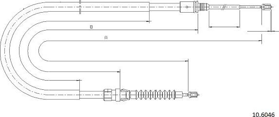 Cabor 10.6046 - Cavo comando, Freno stazionamento autozon.pro