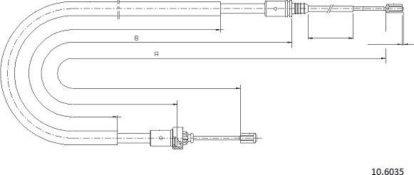 Cabor 10.6035 - Cavo comando, Freno stazionamento autozon.pro
