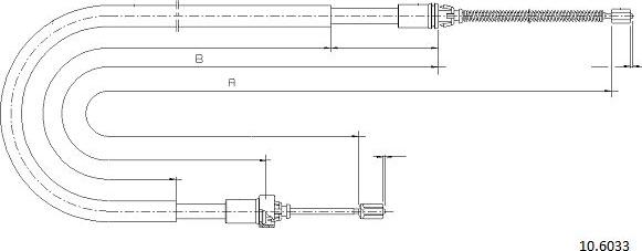 Cabor 10.6033 - Cavo comando, Freno stazionamento autozon.pro