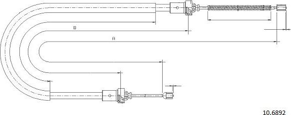 Cabor 10.6892 - Cavo comando, Freno stazionamento autozon.pro