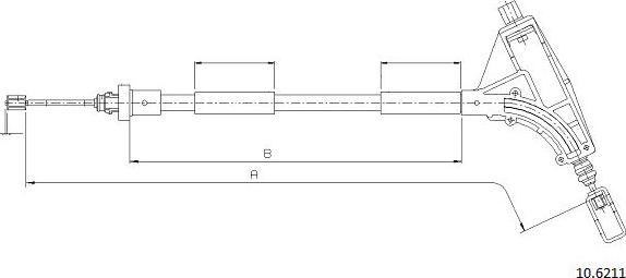 Cabor 10.6211 - Cavo comando, Freno stazionamento autozon.pro