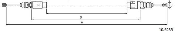 Cabor 10.6235 - Cavo comando, Freno stazionamento autozon.pro