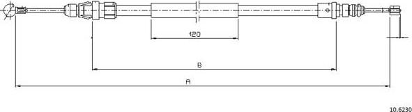 Cabor 10.6230 - Cavo comando, Freno stazionamento autozon.pro