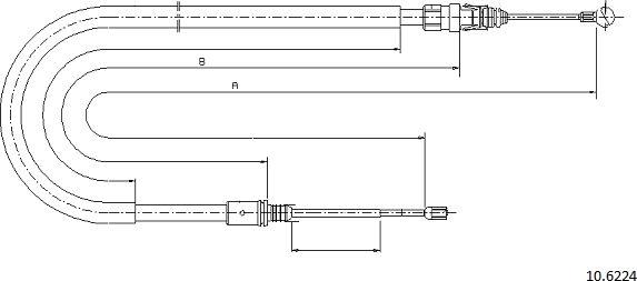 Cabor 10.6224 - Cavo comando, Freno stazionamento autozon.pro