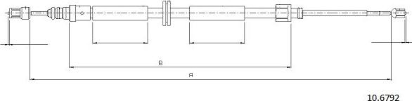 Cabor 10.6792 - Cavo comando, Freno stazionamento autozon.pro