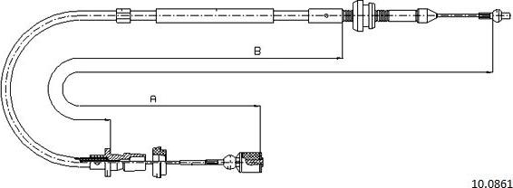 Cabor 10.0861 - Cavo acceleratore autozon.pro