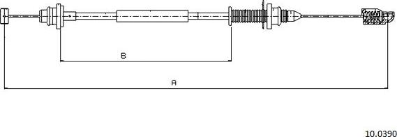 Cabor 10.0390 - Cavo acceleratore autozon.pro