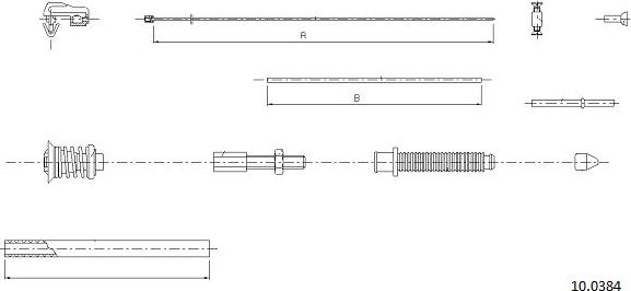 Cabor 10.0384 - Cavo acceleratore autozon.pro