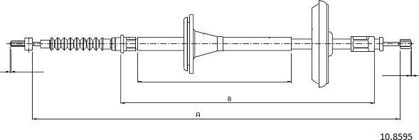 Cabor 10.8595 - Cavo comando, Freno stazionamento autozon.pro