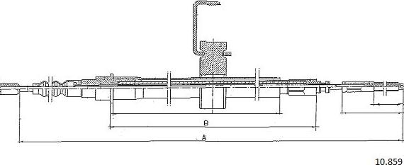 Cabor 10.859 - Cavo comando, Freno stazionamento autozon.pro