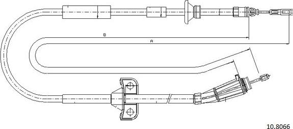 Cabor 10.8066 - Cavo comando, Freno stazionamento autozon.pro