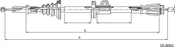 Cabor 10.8061 - Cavo comando, Freno stazionamento autozon.pro