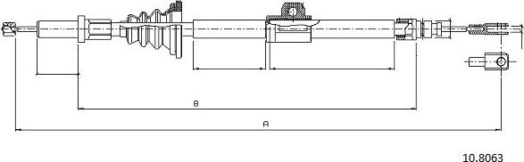 Cabor 10.8063 - Cavo comando, Freno stazionamento autozon.pro