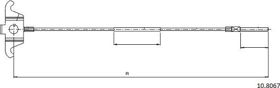 Cabor 10.8067 - Cavo comando, Freno stazionamento autozon.pro
