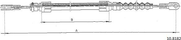 Cabor 10.8182 - Cavo comando, Freno stazionamento autozon.pro