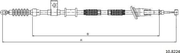 Cabor 10.8224 - Cavo comando, Freno stazionamento autozon.pro