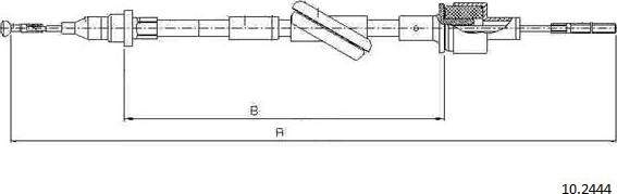 Cabor 10.2444 - Cavo comando, Comando frizione autozon.pro