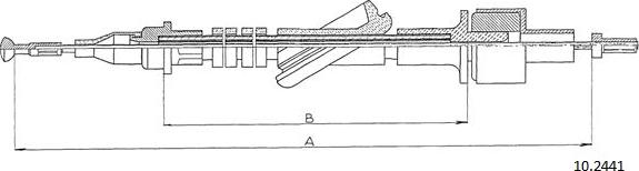 Cabor 10.2441 - Cavo comando, Comando frizione autozon.pro