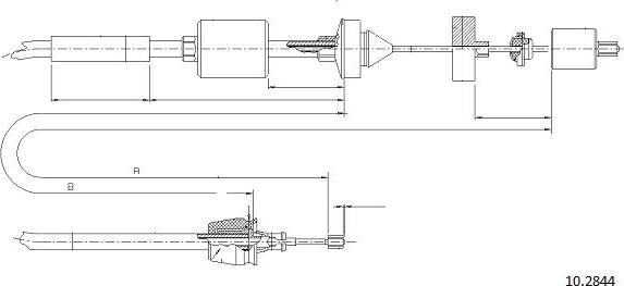 Cabor 10.2844 - Cavo comando, Comando frizione autozon.pro