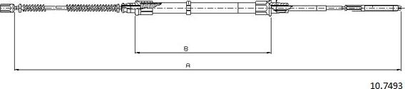 Cabor 10.7493 - Cavo comando, Freno stazionamento autozon.pro