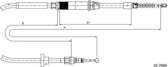 Cabor 10.7484 - Cavo comando, Freno stazionamento autozon.pro
