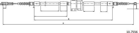 Cabor 10.7556 - Cavo comando, Freno stazionamento autozon.pro