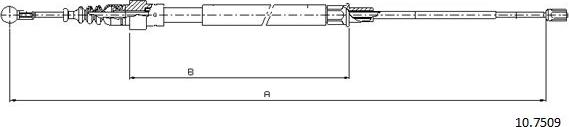 Cabor 10.7509 - Cavo comando, Freno stazionamento autozon.pro