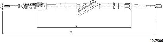 Cabor 10.7506 - Cavo comando, Freno stazionamento autozon.pro