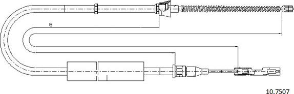 Cabor 10.7507 - Cavo comando, Freno stazionamento autozon.pro