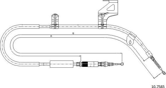 Cabor 10.7585 - Cavo comando, Freno stazionamento autozon.pro