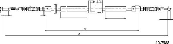 Cabor 10.7588 - Cavo comando, Freno stazionamento autozon.pro