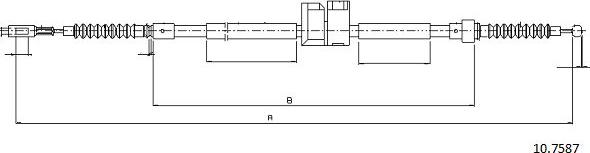 Cabor 10.7587 - Cavo comando, Freno stazionamento autozon.pro