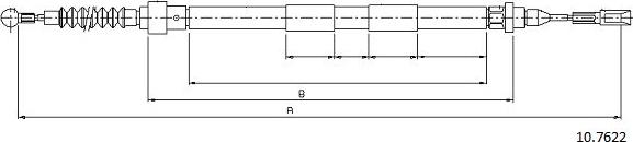 Cabor 10.7622 - Cavo comando, Freno stazionamento autozon.pro