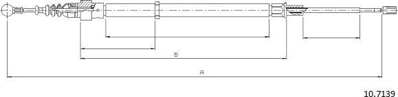Cabor 10.7139 - Cavo comando, Freno stazionamento autozon.pro