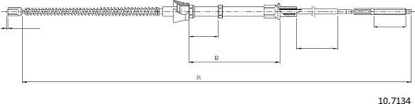 Cabor 10.7134 - Cavo comando, Freno stazionamento autozon.pro