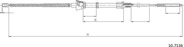 Cabor 10.7136 - Cavo comando, Freno stazionamento autozon.pro