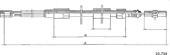 Cabor 10.734 - Cavo comando, Freno stazionamento autozon.pro