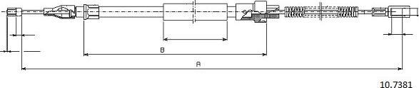 Cabor 10.7381 - Cavo comando, Freno stazionamento autozon.pro