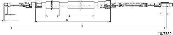 Cabor 10.7382 - Cavo comando, Freno stazionamento autozon.pro
