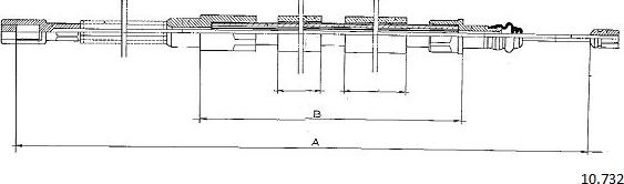 Cabor 10.732 - Cavo comando, Freno stazionamento autozon.pro