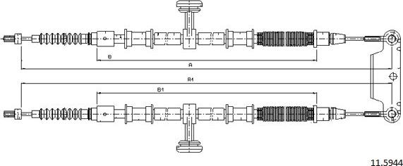 Cabor 11.5944 - Cavo comando, Freno stazionamento autozon.pro