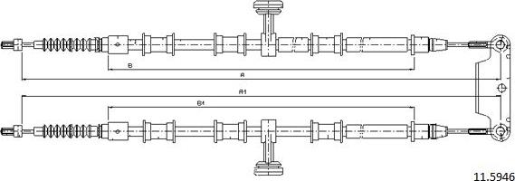 Cabor 11.5946 - Cavo comando, Freno stazionamento autozon.pro