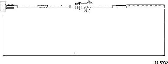 Cabor 11.5932 - Cavo comando, Freno stazionamento autozon.pro