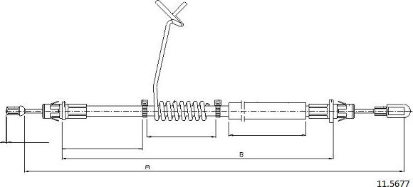 Cabor 11.5677 - Cavo comando, Freno stazionamento autozon.pro