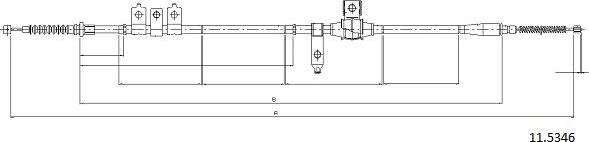 Cabor 11.5346 - Cavo comando, Freno stazionamento autozon.pro